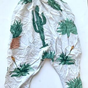 NEXT Direct 5-6 yrs Cactus Print White Romper